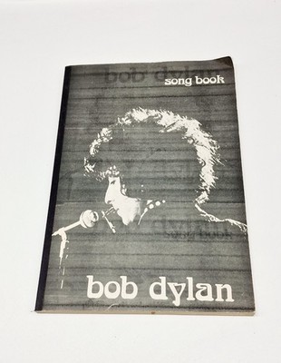 Vintage-Liederbuch ( Bob Dylan Song Book ) mit einer schwarz-weißen Covergrafik 