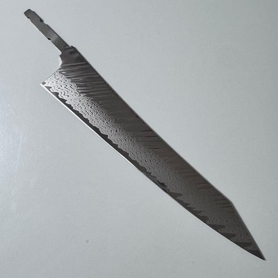 Kiritsuke Gyuto Knife Blade Blank 240mm Damascus MKV10 Handleless w Saya Japan