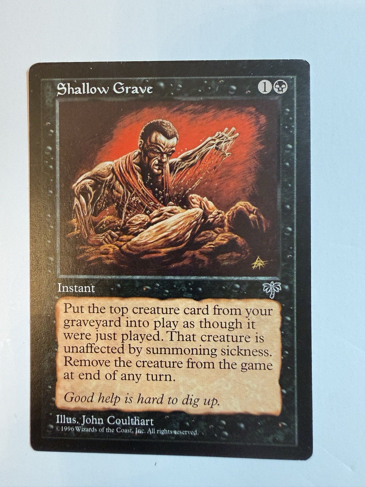Magic: The Gathering - MTG - Shallow Grave - Mirage - Rare - English - NM