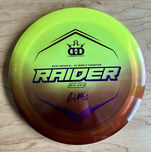 New Dynamic Discs Raider Glimmer Ice Dip Dyed 13 Speed Distance Driver