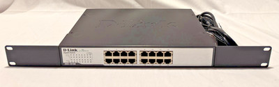 D-Link 16-Port Gigabit RJ45 Network Switch DGS-1016D | Tested | Fast Ship