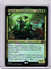 MTG Magic the Gathering Aatchik, Emerald Radian (187/579) Aetherdrift NM FOIL