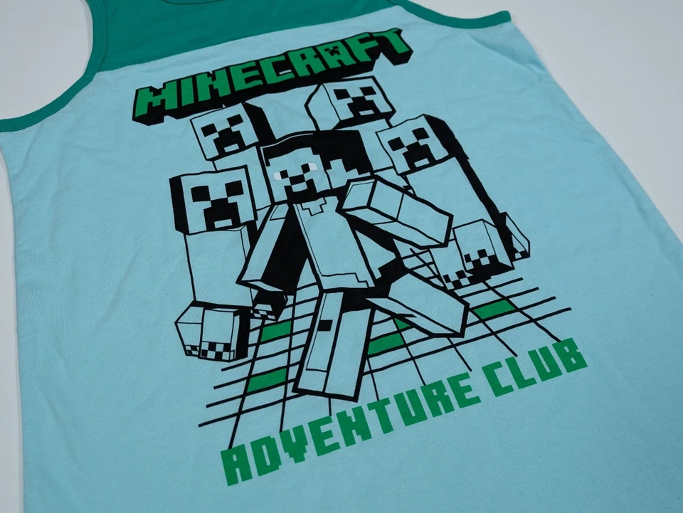 Minecraft Boys Tank Top Jumping Beans Active Size 8 Adventure Club - Image 2 of 4