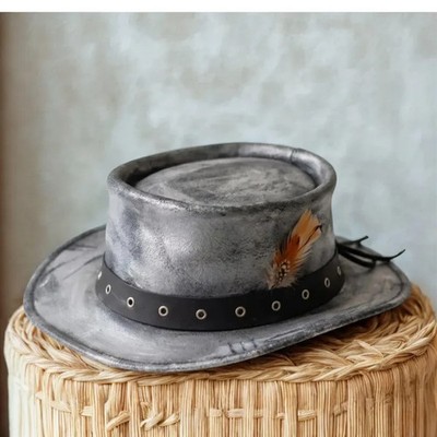 RDR John Marston Hat Western Outback Hat Cowboy Leather Hat Wide Brim Outlaw
