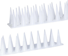 Bird Spikes,Clear,6 Pack Bird Deterrents for Outside,Keep Raccoon Squirrel Pigeo