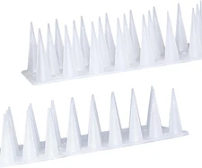 Bird Spikes,Clear,6 Pack Bird Deterrents for Outside,Keep Raccoon Squirrel Pigeo