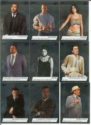2019 Upper Deck James Bond Collection Silver Foil Singles You Pick Finish Sets