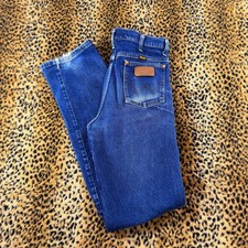 Vintage Wrangler Cowboy Cut Blue Jeans 937STR Slim Fit Straight Leg 32x36