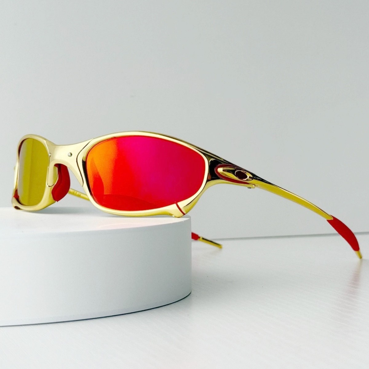 OAKLEY JULIET Custom サングラス 本体 Oakley Juliet X-Metal Rose Gold Ruby Iridium Sunglasses Vintage