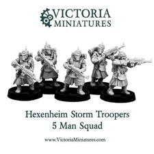 Victoria Miniatures - Hexenheim Storm Troopers 5 Man Squad - resin