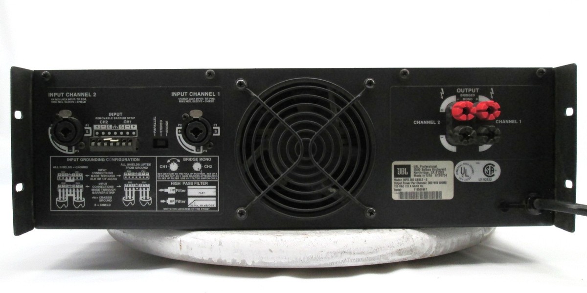 JBL MPX 300 MPX Series Professional Power Amplifier 300WPC @ 4