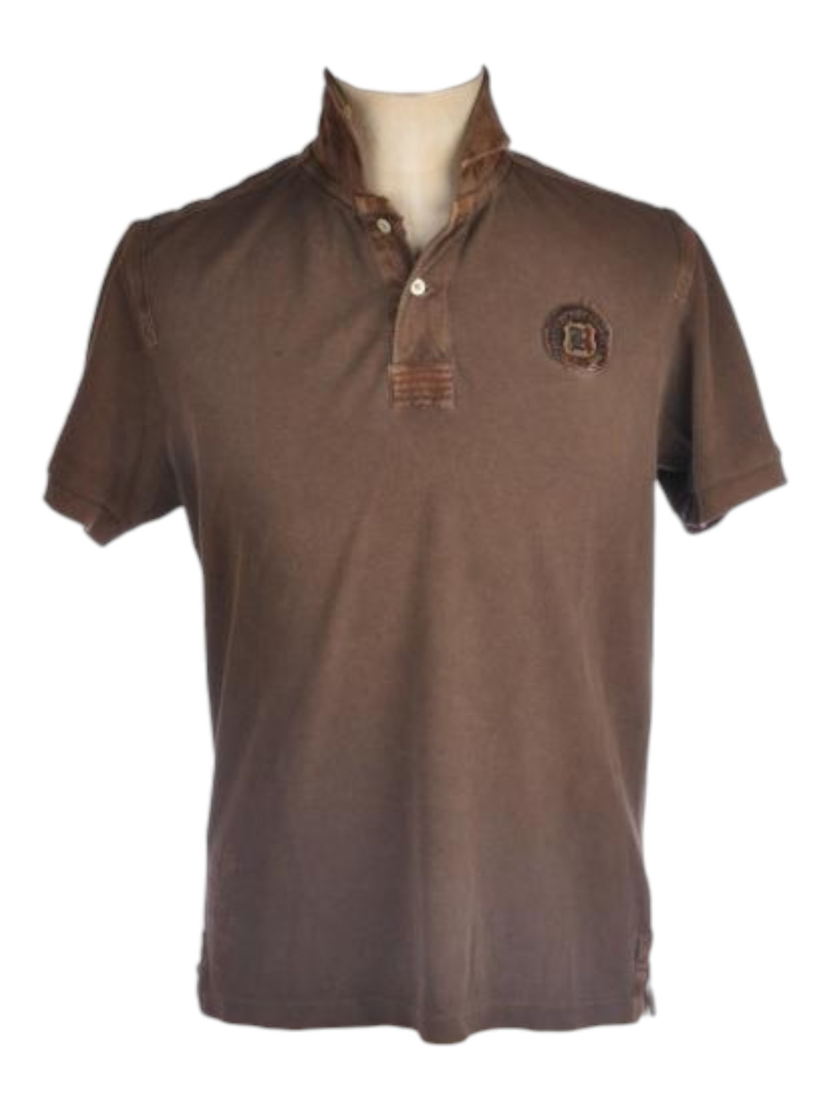 Итальянское поло Mann Polo в стиле регби manica corta Braun 5248