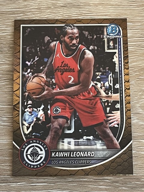 Kawhi Leonard 2025-26 Bowman - Chrome Reptilian Refractor #BCV-118 Clippers