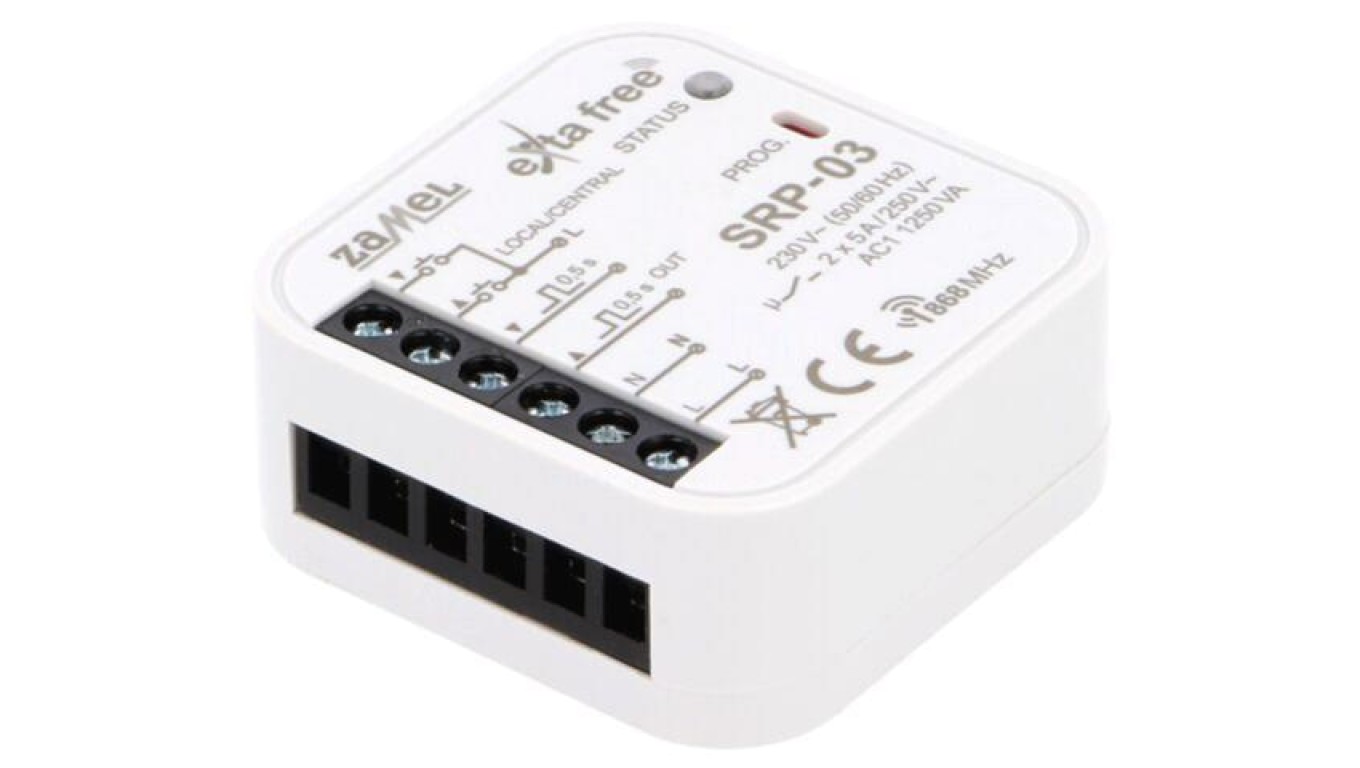 Roller Shutter Control, Approval Control, 230VAC, NO x2 SRP-03