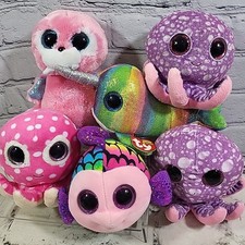 Ty Beanie Boos Plush Lot Sea Marine Animals Nori Flippy Legs Ollie Tusk