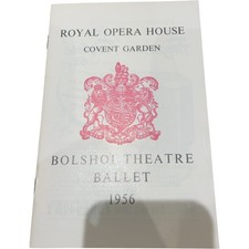 Royal Opera House Bolshoi Theatre Ballet Handbill 1956 London Performance