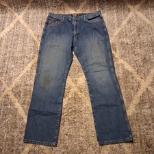 Ariat Jeans Heritage Denim Men’s 38x34 Relaxed Boot Cut Medium Wash 
