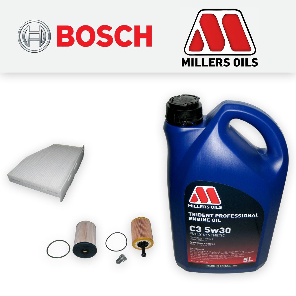 SERVICE KIT for AUDI A3 8P 1.9 TDI FF=116MM OIL FUEL CABIN FILTER +OIL 2003-2006