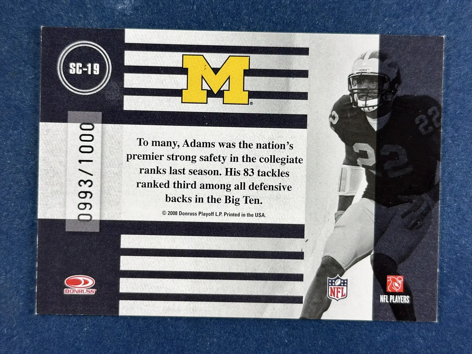 2008 Donruss Classics #SC-19 Jamar Adams Wolverines /1000