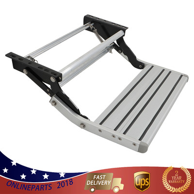1 Set 1 Step Pull Out Retractable Platform Steps Stair Anti-Slip Aluminum