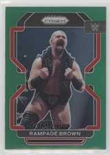 2022 Panini Prizm WWE Green Prizm Rampage Brown #109 4a0