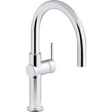 KOHLER Crue Single-Handle BAR FAUCET in Polished Chrome K-22975-CP Parts READ 