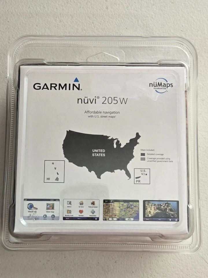 Garmin Nuvi 205W Car Auto GPS Navigation w/ Accessories Factory Sealed BRAND NEW - Image 2 of 4