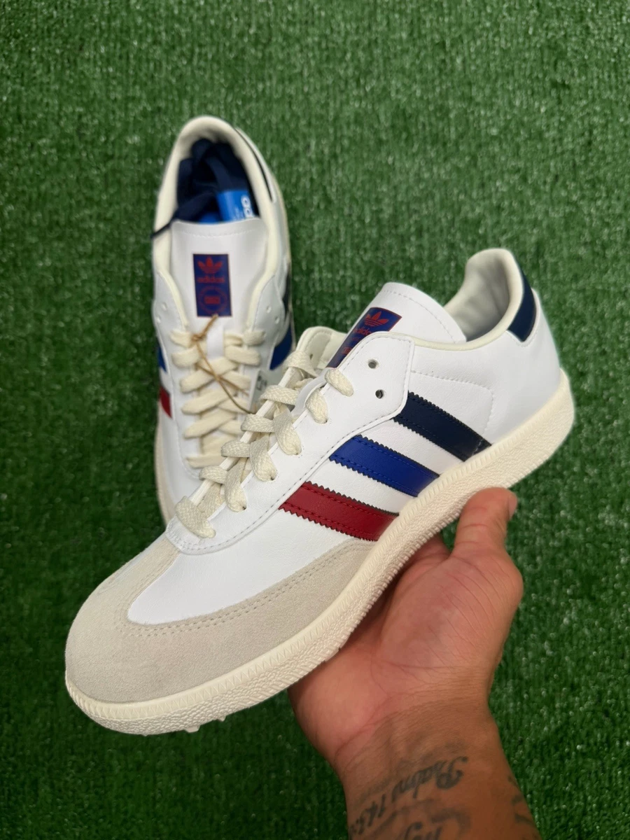Kith x adidas Samba Spikeless Golf Red Blue Navy for Sale