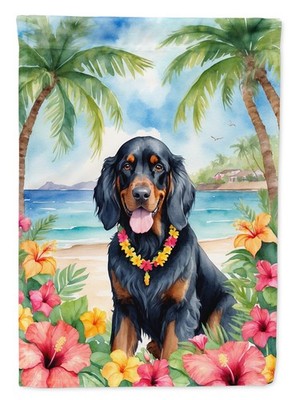 Caroline's Treasures Gordon Setter Luau Garden Flag DAC6444GF