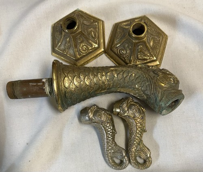#ad #ad Vintage Set Dolphin Spout amp; Faucet Handle Fixtures Sherle Wagner ? $300.00