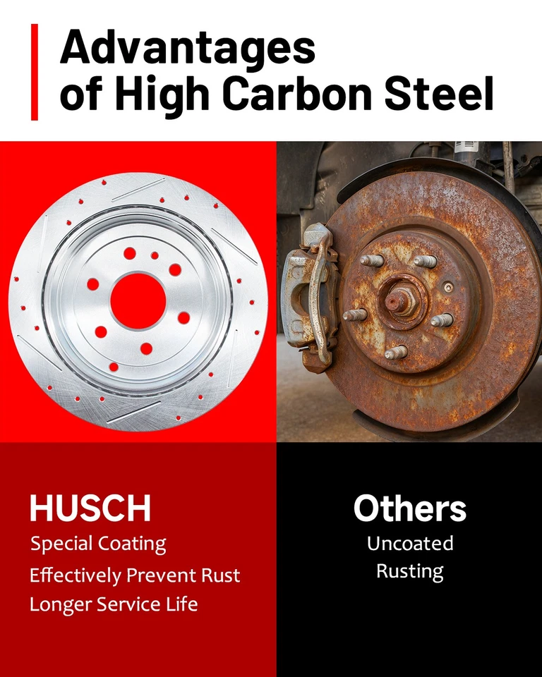 Rear Anti-Rust High-Performance Disc Brake Rotors for RENAULT KOLEOS 2009 - 2016 - Image 4 of 4