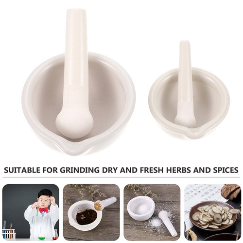 2 Sets Ceramic Mortar Grinding and Pestle Bowl for Spices Grinder - Picture 11 of 12