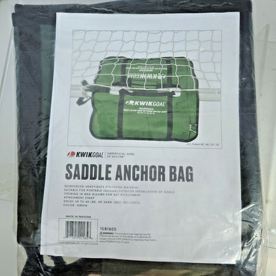 Heavy Duty Saddle Anchor Bag Kwik Goal 10B1605 Soccer Lacrosse Goal Weight Green
