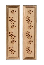 Poupées Maison Fleur Volets en Bois 1:12 Échelle Laser Coupe Fenêtre Accessoire