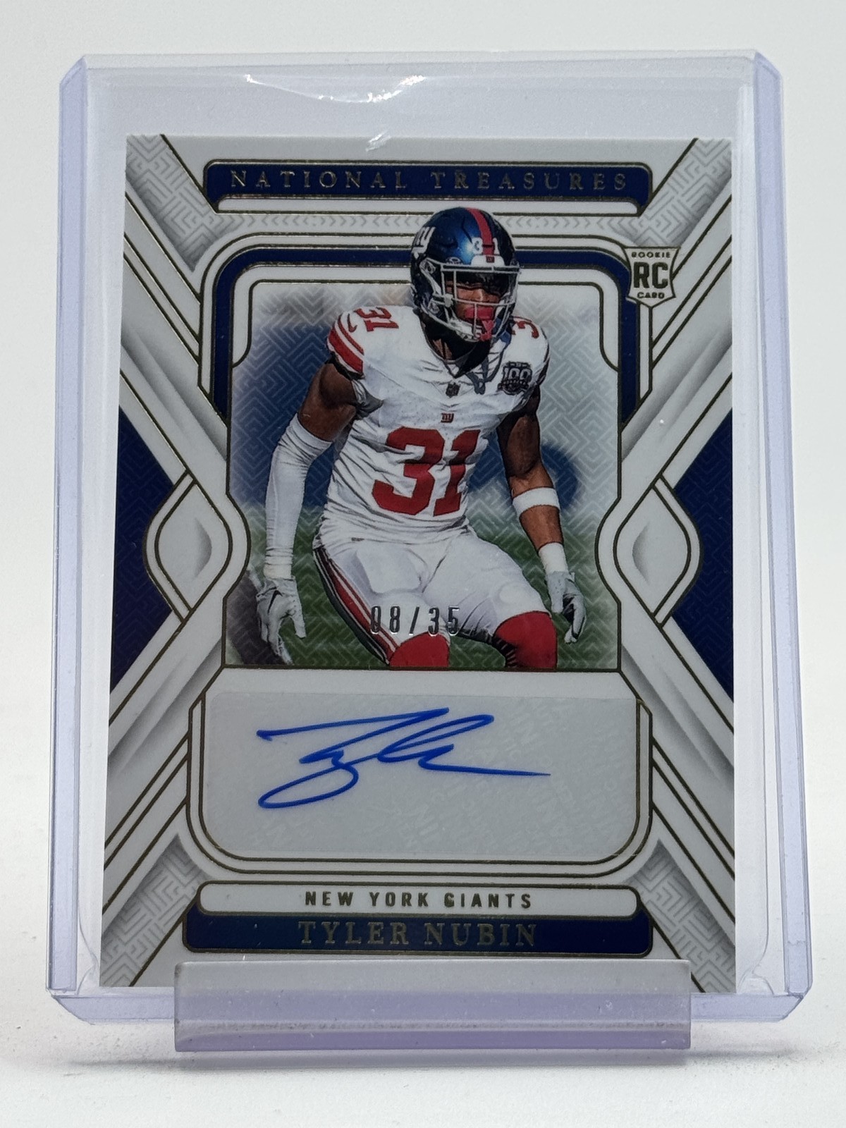 Tyler Nubin Panini National Treasures #101 Autograph-Gold