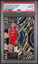 2024 Panini Select WNBA Premier Level Shakira Austin #139 Zebra Prizm PSA Pop 1