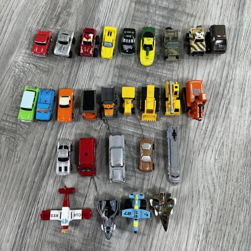 Vintage Micro Cars Vehicles Planes Construction Lot Of 27 Road Champs Playmates