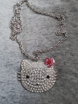  Großer Sanrio Hello Kitty Anhänger Halskette Gothic Punk Anime Emo