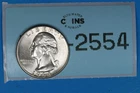 1964 BU 25C WASHINGTON SILVER QUARTER DOLLAR RAW-2554