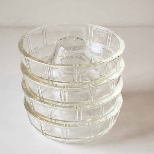 4 Vintage Glas Backen Kleine Prinzessin Glas Mini Bäcker Gelee Form Konvolut Kuchen Küche - Bild 2 von 11