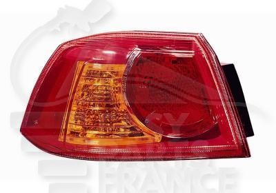 Feu arrière-gauche rouge Mitsubishi Lancer extérieur pour conduite de nuit sécurisée