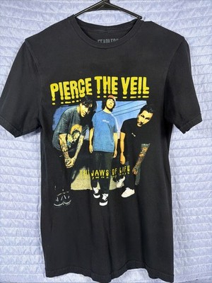 Pierce The Veil Jaws Of Life T Shirt Mens Medium Black Band Tee Fearless Records