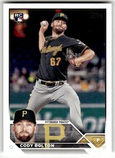 2023 Topps Update #US223 Cody Bolton Pittsburgh Pirates RC Baseball Rookie Card