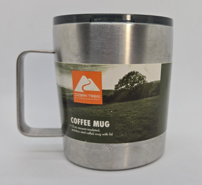 Ozark Trail 12 oz Vacuum Insulated Stainless Steel Coffee Mug With Lid Tumbler