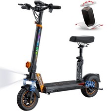 Ruitoo 1000W Adult Electric Scooter with Seat Foldable E-Scooter 32 MPH 34 Miles