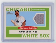 2013 topps Heritage Game Used ADAM DUNN  no.CCR-AD White sox