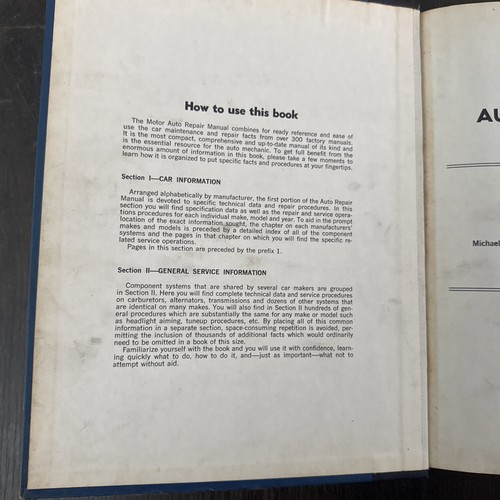 Motor Auto Repair Manual 42nd Edition 1979 - Picture 5 of 6