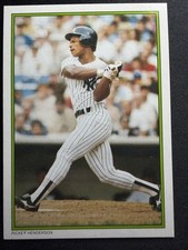 RICKEY HENDERSON - MLB HOF - 1986 TOPPS - ALL STAR COLLECTOR'S EDITION CARD # 5