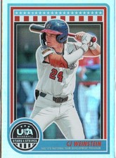 2025 Panini Stars and Stripes USA Baseball #142 CJ Weinstein Opening Day