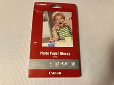 New Genuine Canon GP-701 4x6" inkjet Photo Paper Glossy - 50 Sheets